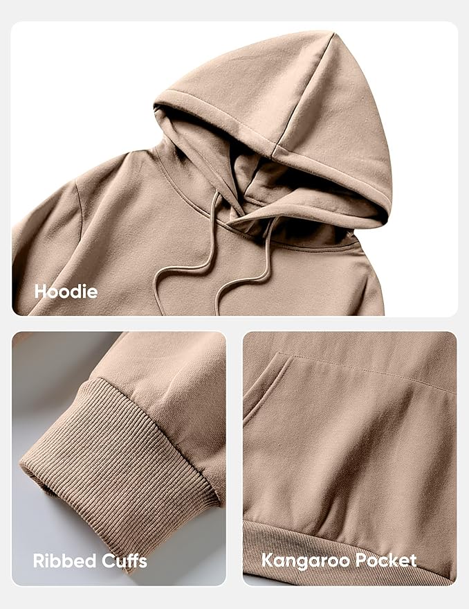 JMIERR Mens Casual Cotton Hooded Collar Drawstring Hoodies Pullover Sweatshirts Casual Long Sleeve Shirts