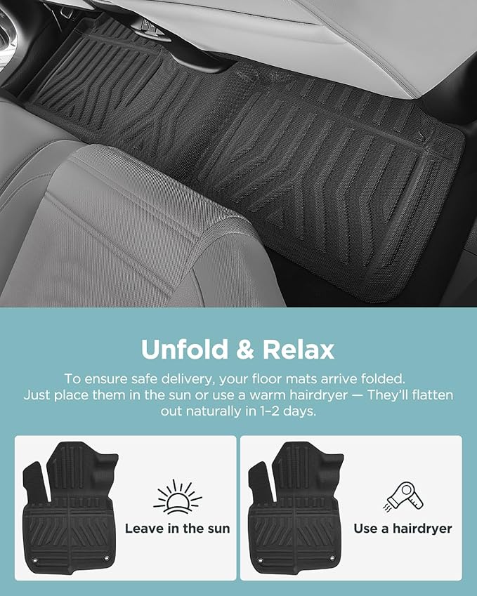 for Honda CRV 2017-2022 (Hybrid & Gasoline) XPE Floor Mats, All Weather Black Tech Carpets for CR-V 2022 2021 2020 2019 2018 2017, Custom Fit 3PCS Car Accessories for CR V 5th Gen EX LX Touring