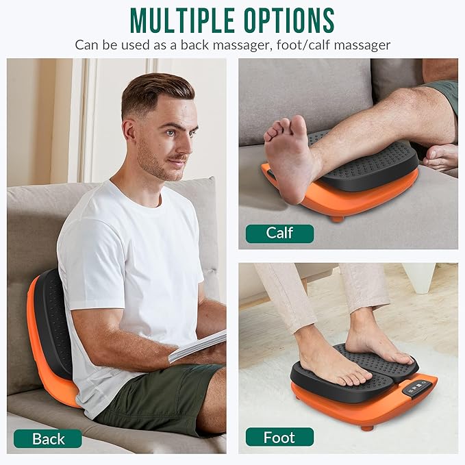 Snailax Vibration Foot Massager with Heat, App Control, Adjustable Vibration Electric Foot Massager Machine for Circulation, Plantar Fasciitis, Pain, Remote Control