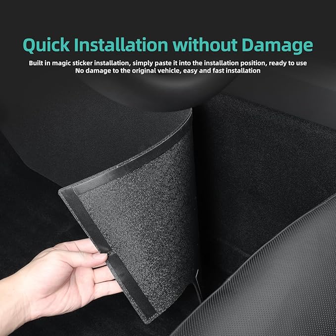 2025 2026 Model Y Juniper Center Console Side Anti-Kick Mats 5PCS TPE Waterproof Scratch Resistant Protector Cover of Center Console Sides for Model Y Refresh Juniper Interior Accessories