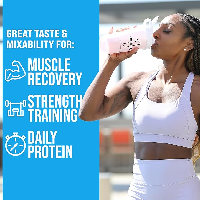 Rule 1 Whey Protein – 24g Fast-Acting Protein from All-Whey Sources with Naturally Occurring EAAs & BCAAs for Workout Recovery or Anytime Use (5 Pounds*, Banana Crème)