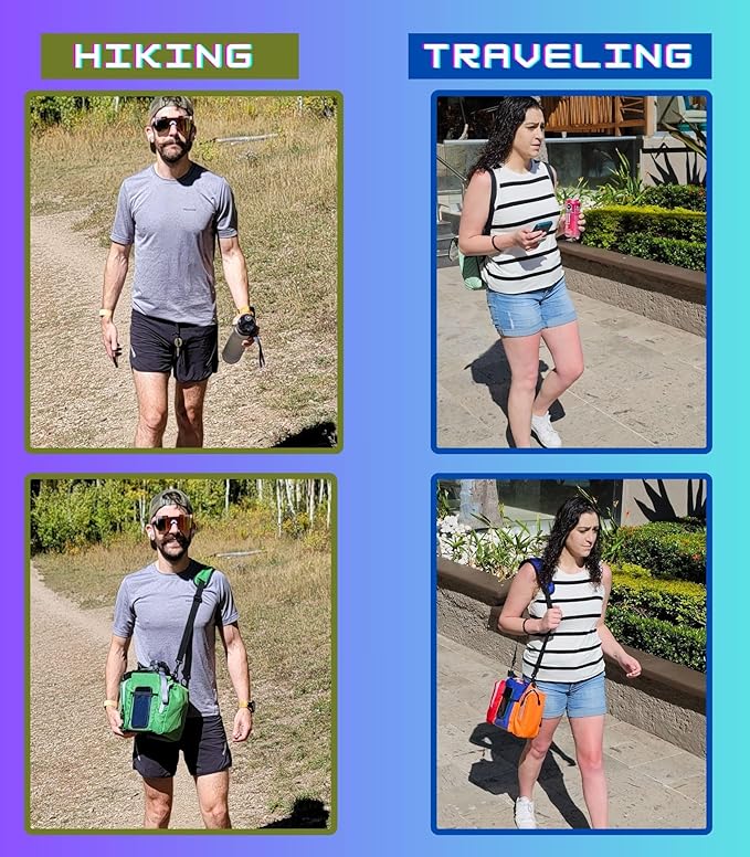 TA-DA Caddy Bag Everywhere you Go | Core Items are Bottle Phone Keys Wallets Etc, so Easy Access and more Convenient than Purse, Carrier, Crossbody, Messenger, Duffle, Fanny, Tote | W-7 H-10 L-10 |