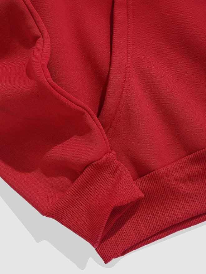 ZAFUL Men's Drawstring Hooded Sweatshirt Unisex Long Sleeve Hoodies Sweatshirts Casual Pullover