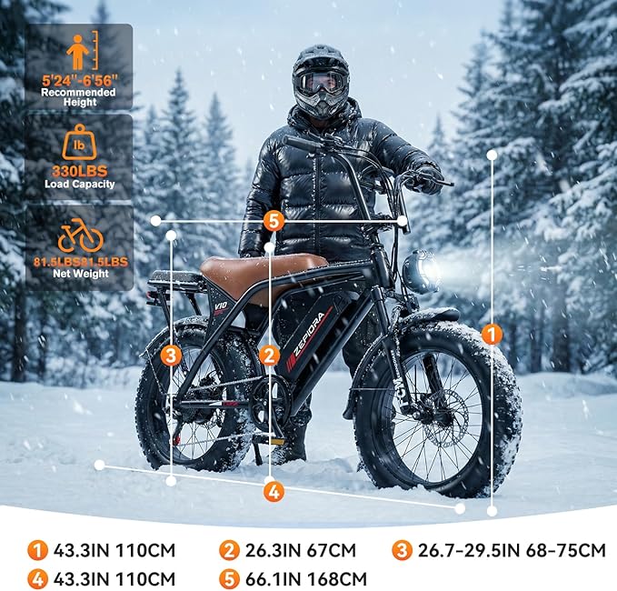 Electric Bike for Adults, 800/1500/2500W Peak Motor Ebike, 48V Removable Battery, 30-120 Miles PAS Range, 20-28MPH, 14"/20"/26" All-Terrain Electric Bicycles for Commuute Road Sand Mountain