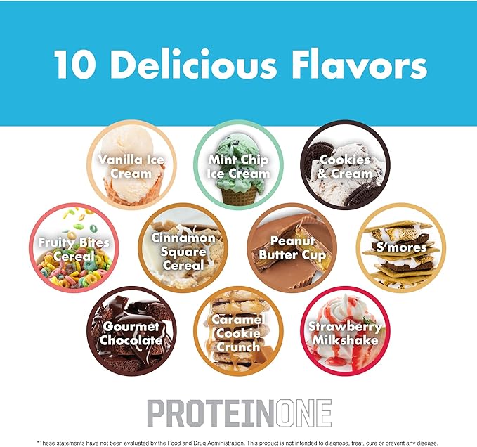 NutraOne ProteinOne Whey Protein Promote Recovery and Build Muscle with a Protein Shake Powder for Men & Women (Cookies & Cream, 2 LB)