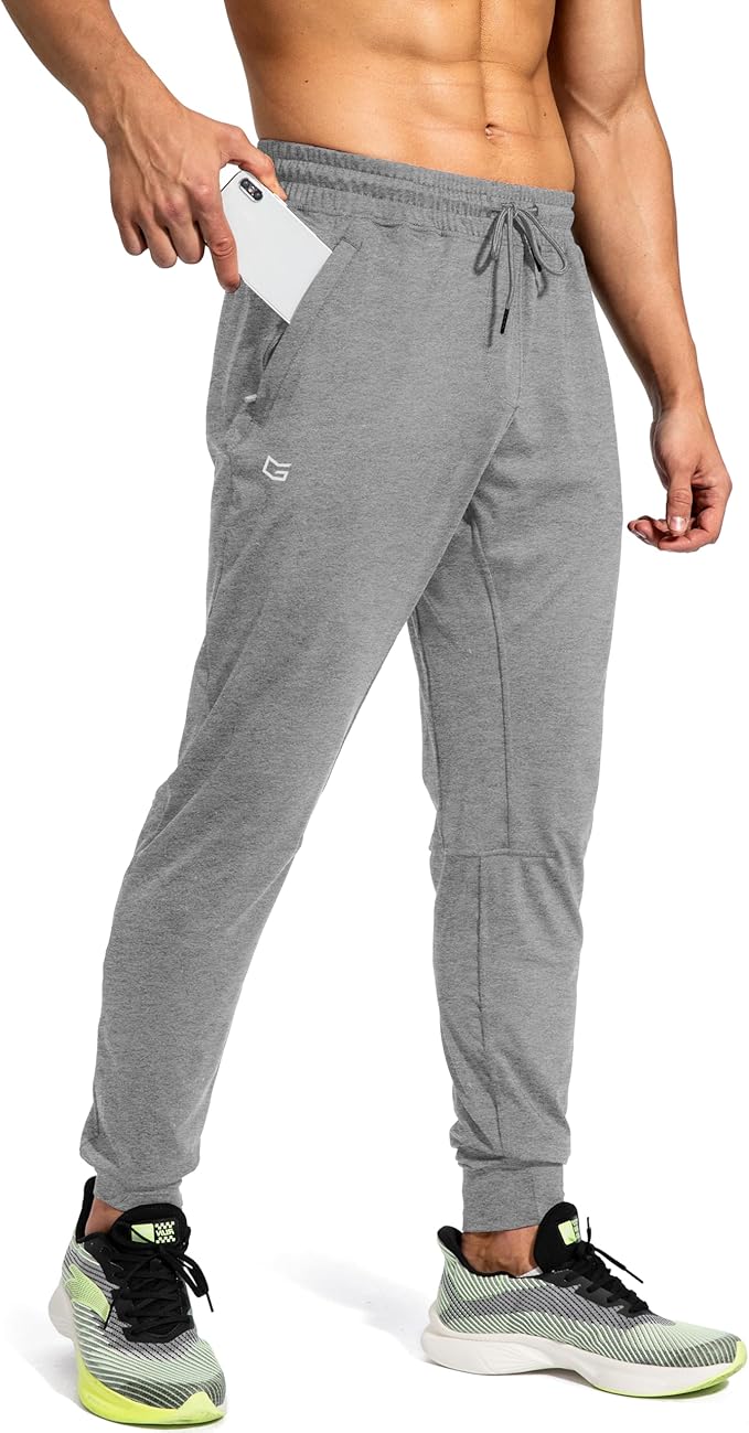 G Gradual Men's Sweatpants with Zipper Pockets Athletic Pants Traning Track Pants Joggers for Men Soccer, Running, Workout