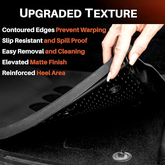 BaseLayer Elite Floor Mats for Honda CR-V (2017-2022) – Made in USA – Precision Fit Heavy Duty All-Weather Mats for Honda CRV - LX, EX, Hybrid, Touring, Special Edition – Front & Rear (Gray Logo)
