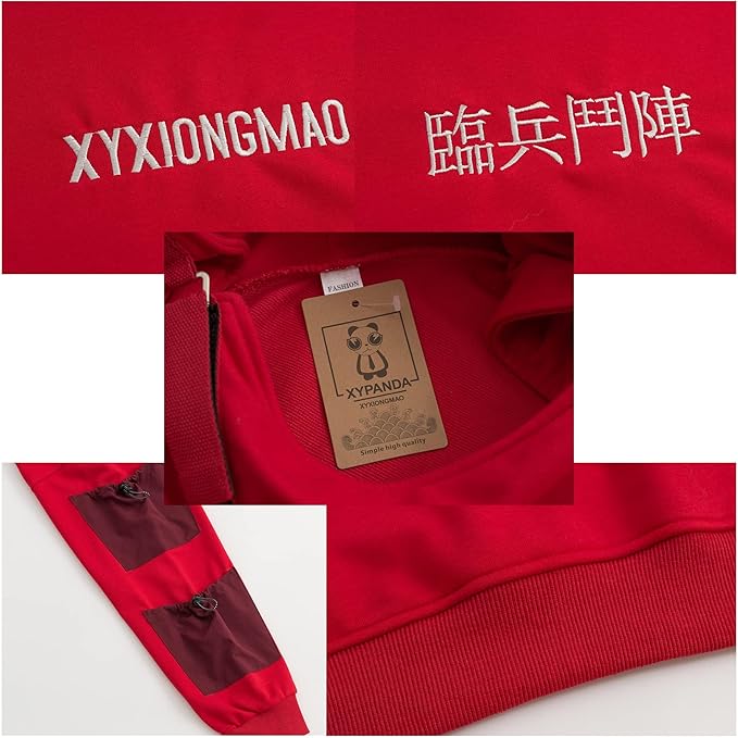 XYXIONGMAO Streetwear Techwear Hoodie Tactical Mens Black Urban Hip Hop Japanese Sweatshirt