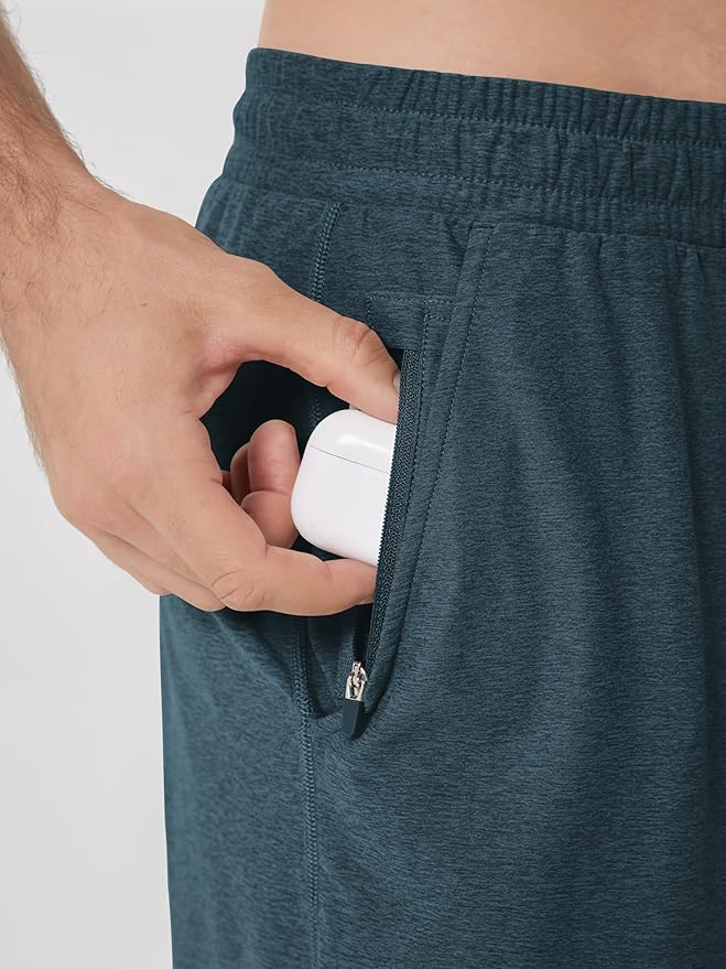 ODODOS Men's Performance Shorts 7" – Ultra Soft odSTRATUM Tech Everyday Shorts with Adjustable Waist and Secure Pockets
