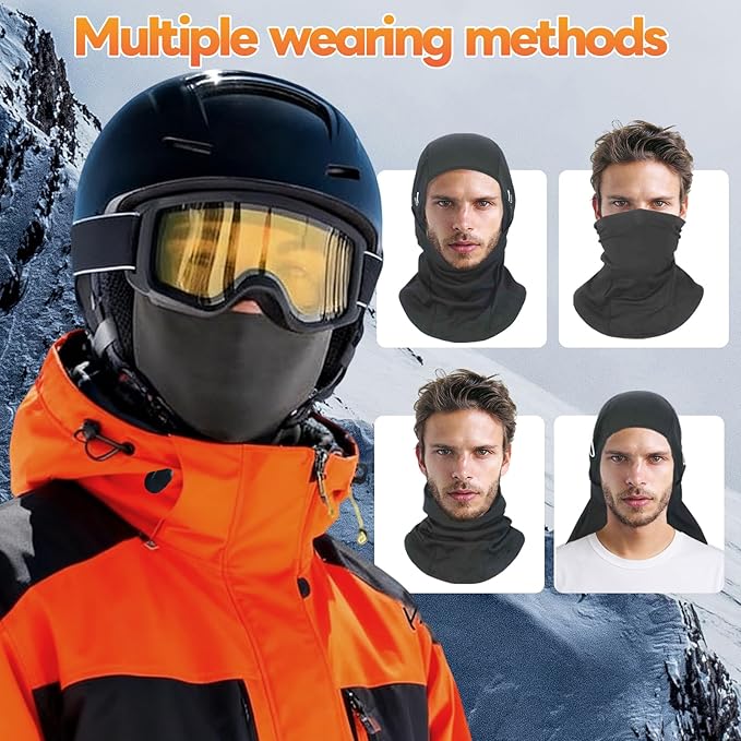 ShinHye Balaclava Ski Mask for Men & Women, Winter Face Mask Cold Weather Windproof Thermal Motorcycle Snowboard Cycling