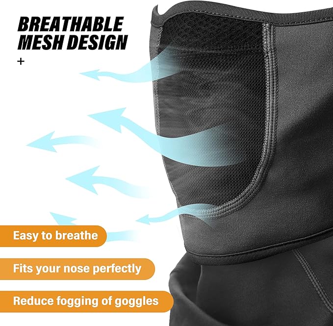 Balaclava Ski Mask Warm Face Mask for Cold Weather Winter Skiing Snowboarding Motorcycling Ice Fishing Men