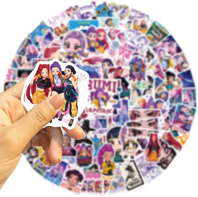 115pcs Stickers Cartoon Korean Idol Movie Stickers for Water Bottle Waterproof Vinyl Stickers for Teenagers and Adults Laptop Skateboard Phone Guitar Travel Case (115pcs Sticker)