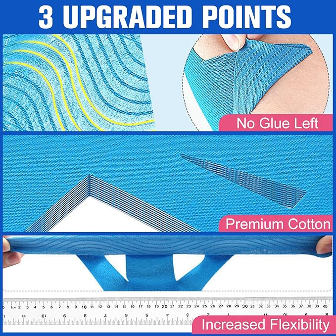 16PCS Precut Kinesiology Tape for Shoulder,Shoulder Tape for Pain Relief&Support Waterproof and Breathable,Tape for Shoulder Support & Muscle Sport