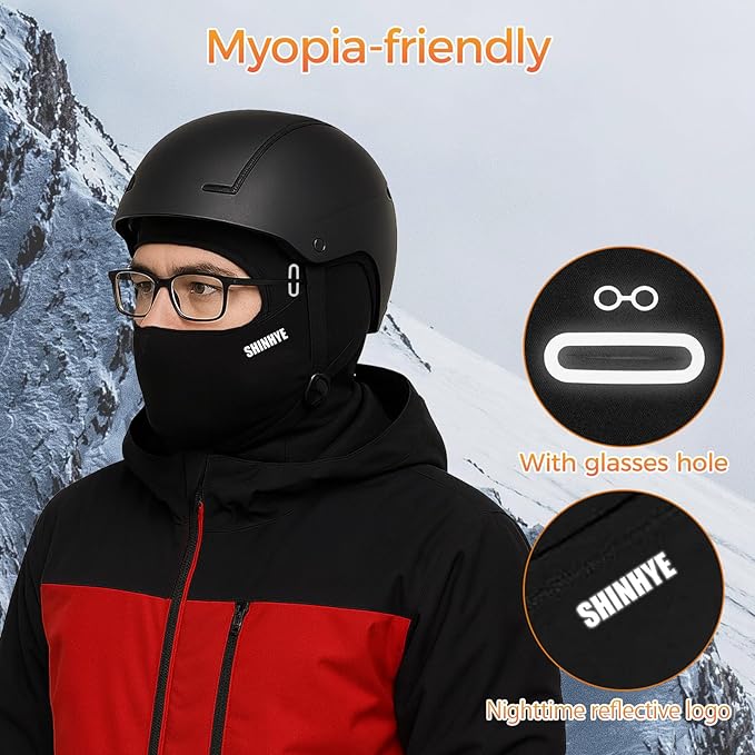 ShinHye Balaclava Ski Mask for Men & Women, Winter Face Mask Cold Weather Windproof Thermal Motorcycle Snowboard Cycling