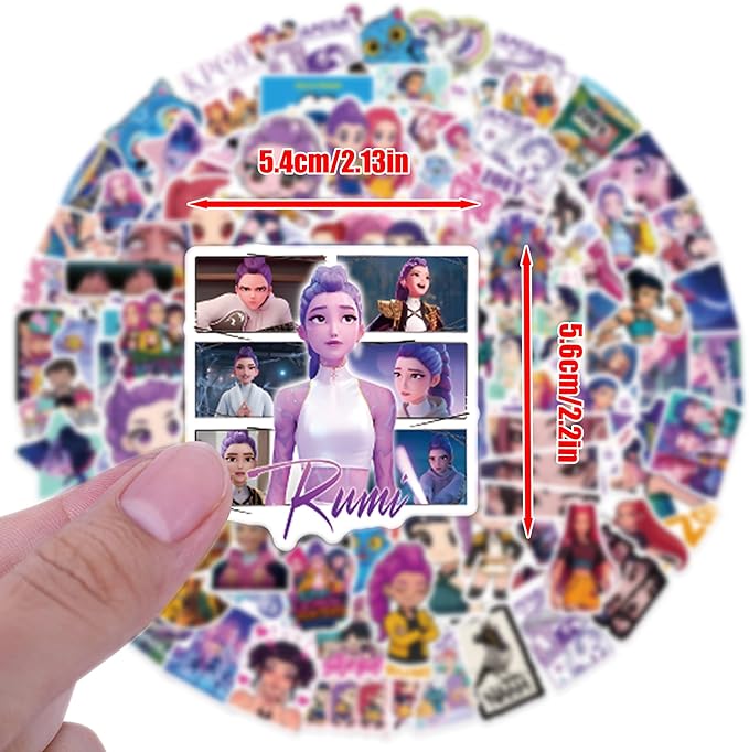 115pcs Stickers Cartoon Korean Idol Movie Stickers for Water Bottle Waterproof Vinyl Stickers for Teenagers and Adults Laptop Skateboard Phone Guitar Travel Case (115pcs Sticker)