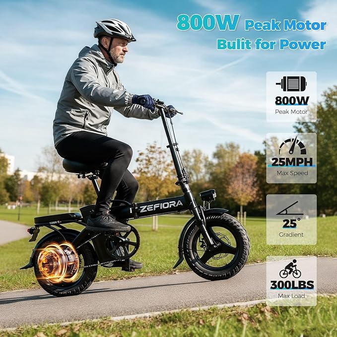 Electric Bike for Adults, 800/1500/2500W Peak Motor Ebike, 48V Removable Battery, 30-120 Miles PAS Range, 20-28MPH, 14"/20"/26" All-Terrain Electric Bicycles for Commuute Road Sand Mountain