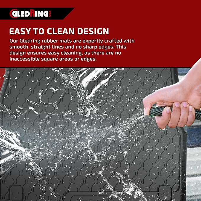 Gledring USA Custom Fit All-Weather Rubber Cargo Liner Intended for Land Rover Range Rover Velar 2018-2025, No Trimming Required, Tailored Custom Fit, Protects from Rain, Mud, & Snow