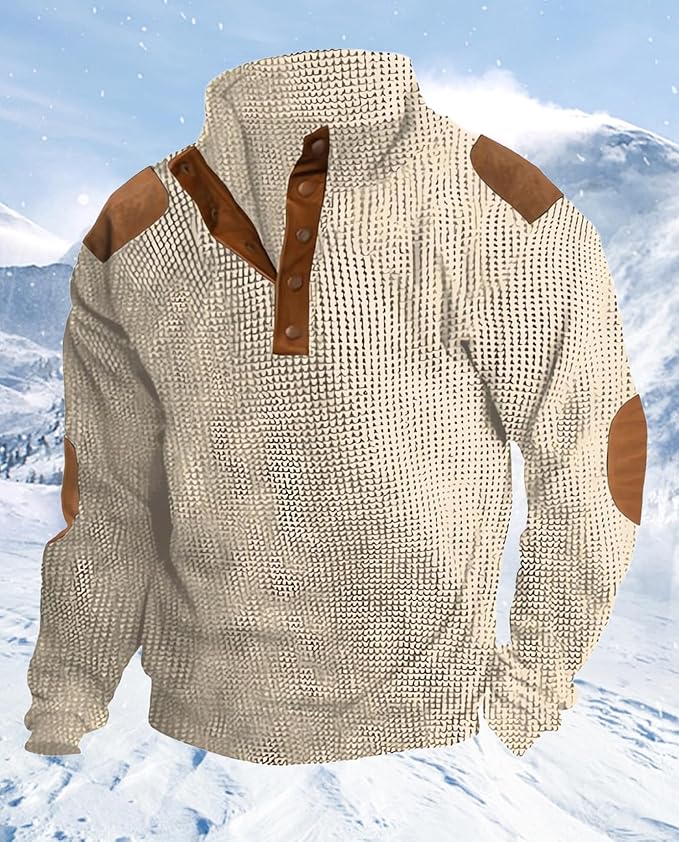 Western Sweatshirts for Men Aztec Retro Pullover Quarter Zip Sweatshirt Mens Stitching Color Fleece Sweatshirt