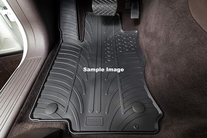 Gledring USA Custom Fit All-Weather Rubber Floor Mats Intended for Ford Transit Connect Cargo Van - 2017-2023, No Trimming Required, Tailored Custom Fit, Protects from Rain, Mud, & Snow.