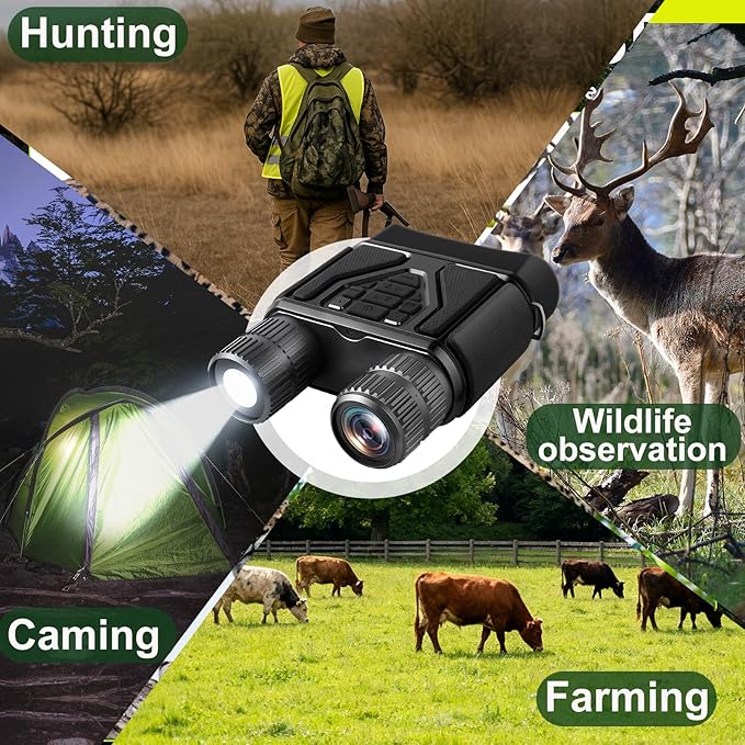 Night Vision Goggles Night Vision Binoculars for Total Darkness,Best Gifts for Men Him Dad Husband Boyfriend, Gear for Hunting and Camping