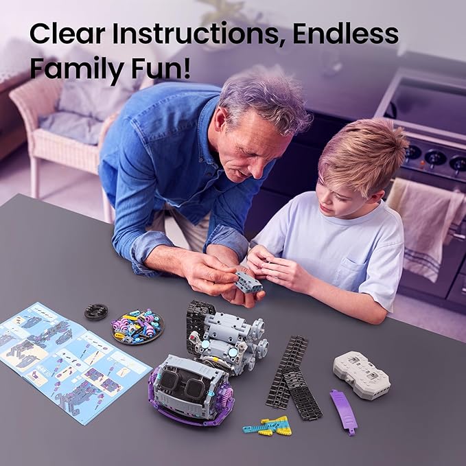 Sillbird Robot Building Kit with Remote Control STEM Gifts for Kids Boys Ages 8-12, Coding Robotic Technic Creative Toys for Birthday - Build 5in1 Model with 433 Pieces
