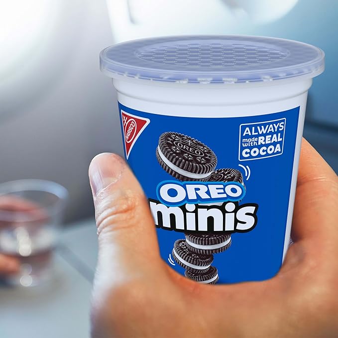OREO Minis Chocolate Sandwich Cookies, 12 - 3.5 oz Snack Cups