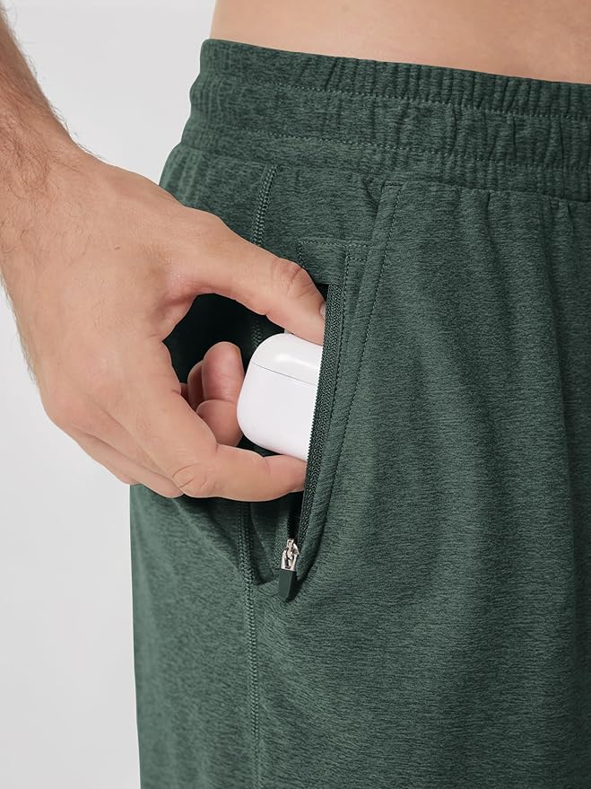 ODODOS Men's Performance Shorts 7" – Ultra Soft odSTRATUM Tech Everyday Shorts with Adjustable Waist and Secure Pockets