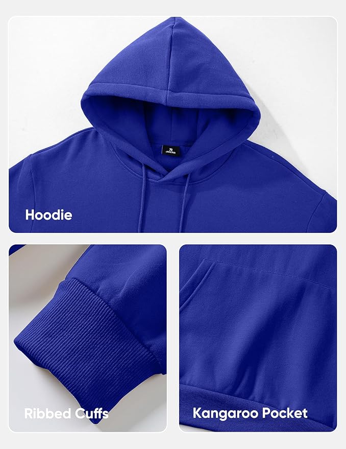 JMIERR Mens Casual Cotton Hooded Collar Drawstring Hoodies Pullover Sweatshirts Casual Long Sleeve Shirts