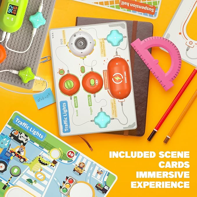Science Kits for Kids - STEM Kits for Kids, Electronics Exploration Kit, Over 420 Projects, 35 Circuit Parts, STEM Educational Toy Gifts for Kid Boys Girls Ages 3 4 5 6 7 8 9 10 11 12