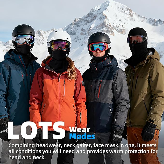 Balaclava Ski Mask for Winter Thermal Windproof Warm Face Mask for Cold Weather Outdoor Sports