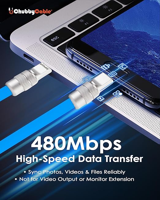 chubbycable Chubby 2.0 USB C 240W Fast Charging Cable Silicone Soft Durable USB C Cable Extra Thick Charger Cord Compatible with iPhone 17-15 Series iPad, Green, Type-C to Type-C, 13.1FT