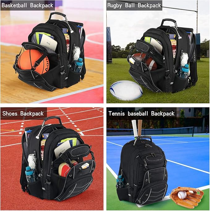 VECKUSON 18.4 Laptop Backpack for unisex, 60L Extra Large Gaming Laptops Back Bag with USB Charger Port,TSA Friendly Flight Approved and RFID Anti-Theft Pocket Heavy-duty Pack,21.3*15.7*11.8inch Grey