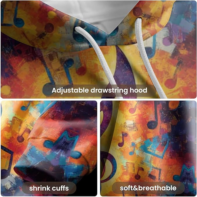 3D Printed Hoodie High Definition Graphic Comfortable and Stylish Unisex Breathable Fabrics Ideal for Casual Wear