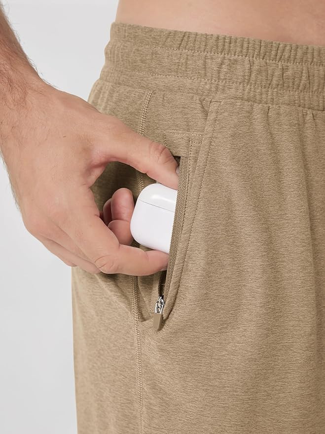 ODODOS Men's Performance Shorts 7" – Ultra Soft odSTRATUM Tech Everyday Shorts with Adjustable Waist and Secure Pockets
