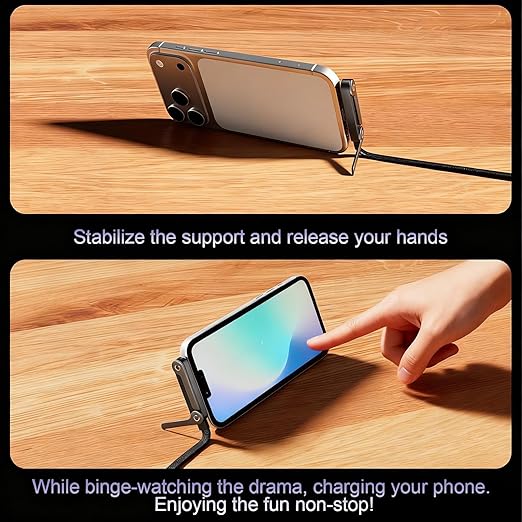 Invisible Holder Charger Cable,2-in-1 Tablet Accessories,Super Fast Charge Cable | for Home Office Travel Hotel Adults Tech Enthusiasts Computer Desk Nightstand Car Workshop