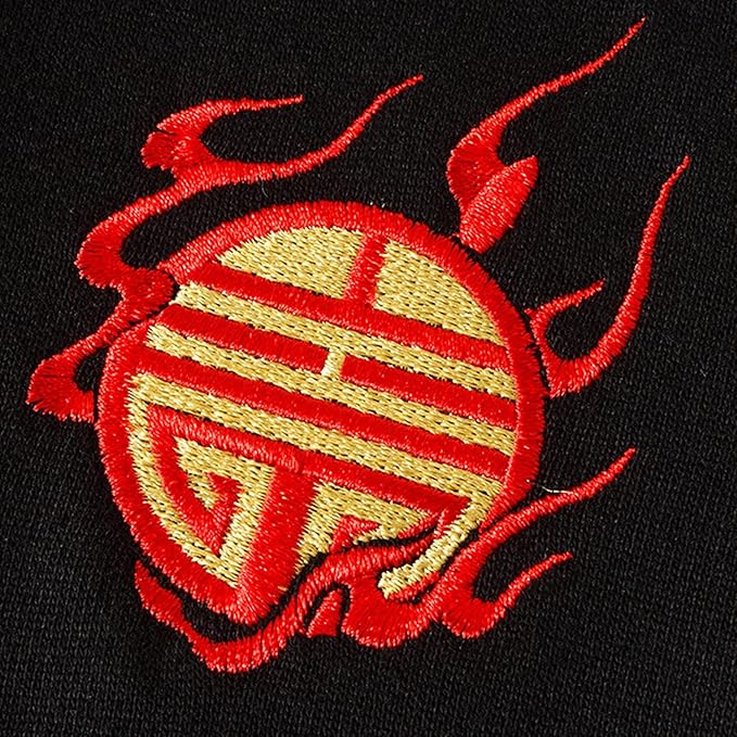 Streetwear Men's Dragon Embroidered Heavyweight Graphic Hoodies Japanese Techwear baggy Anime Hoodie