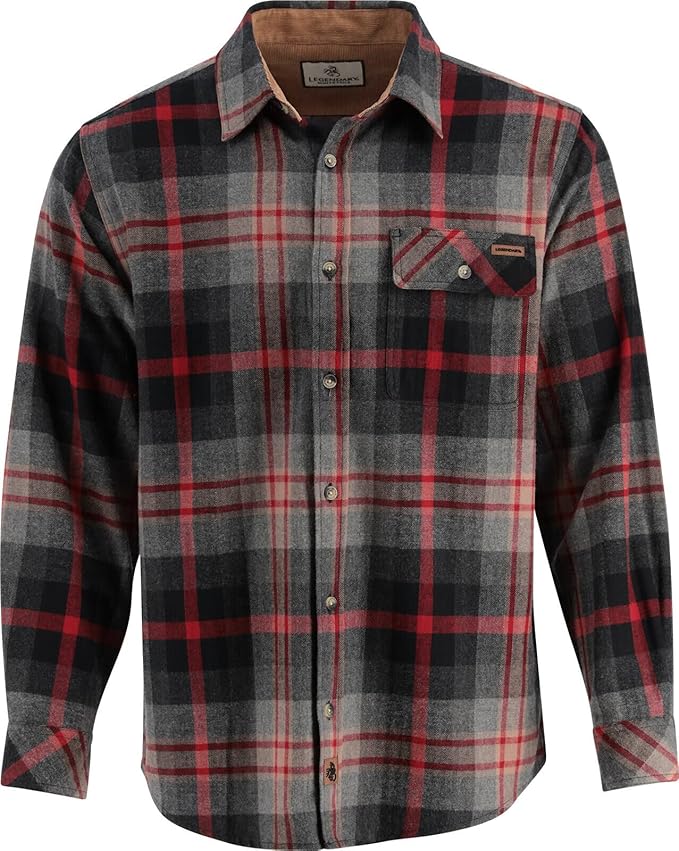 Legendary Whitetails Men's Flannel Shirt Long Sleeve Button Down 100% Cotton