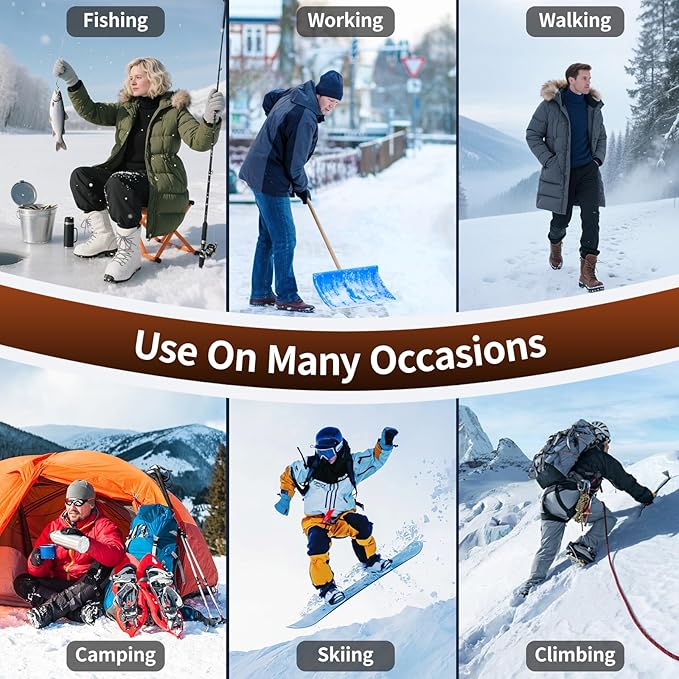 Hand Warmers Rechargeable 2 Pack, Electric Hand Warmer, 24Hrs Long Lasting Magnetic Reusable Hand Warmers with 3 Heat Settings, Portable Pocket Heater, for Men, Women, Camping, Hunting, Golf, Ski