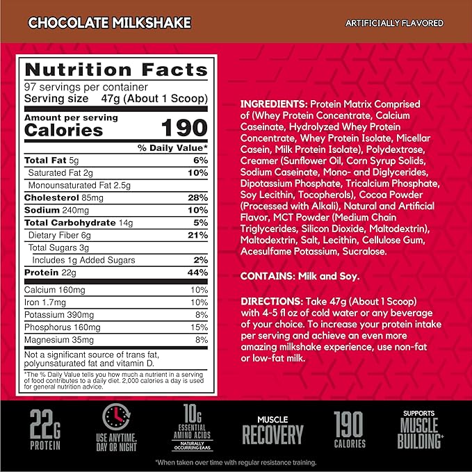 BSN SYNTHA-6 Whey Protein Powder with Micellar Casein, Chocolate Milk Protein Isolate Powder, Chocolate Milkshake, 97 Servings (Package May Vary)