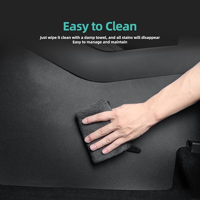 2025 2026 Model Y Juniper Center Console Side Anti-Kick Mats 5PCS TPE Waterproof Scratch Resistant Protector Cover of Center Console Sides for Model Y Refresh Juniper Interior Accessories