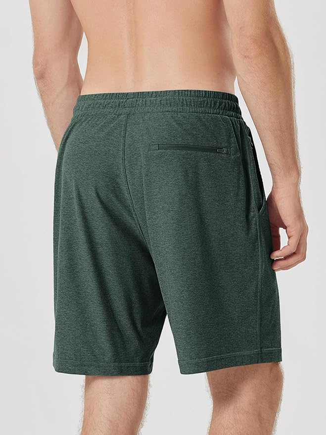 ODODOS Men's Performance Shorts 7" – Ultra Soft odSTRATUM Tech Everyday Shorts with Adjustable Waist and Secure Pockets