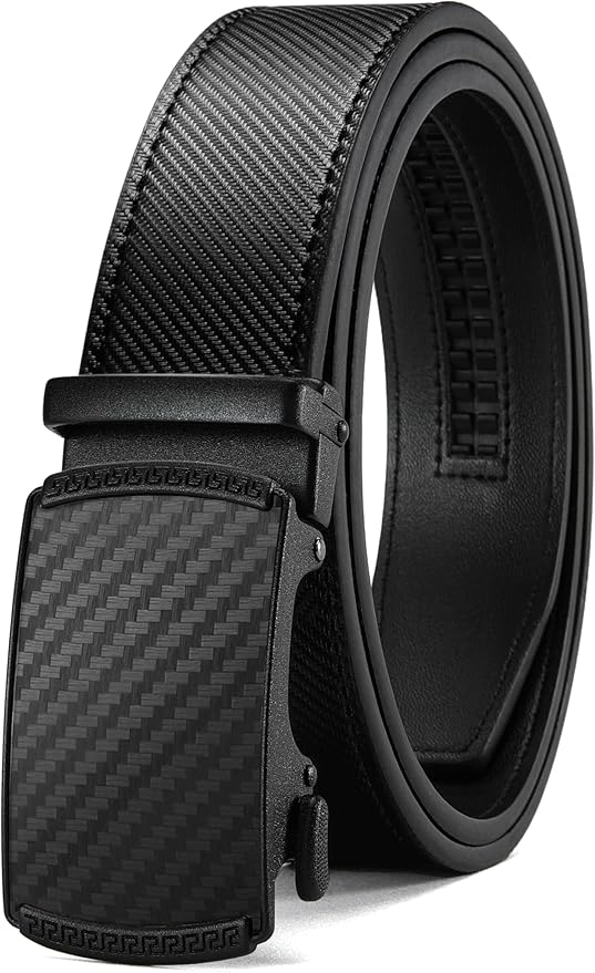 CHAOREN Mens Belt Leather Ratchet Belt - Customizable Fit, Effortless Style (35mm)