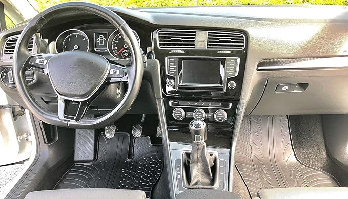 Gledring USA Custom Fit All-Weather Rubber Floor Mats Intended for Volkswagen Tiguan (AD/BW) 2018-2024, No Trimming Required, Tailored Custom Fit, Protects from Rain, Mud, & Snow.