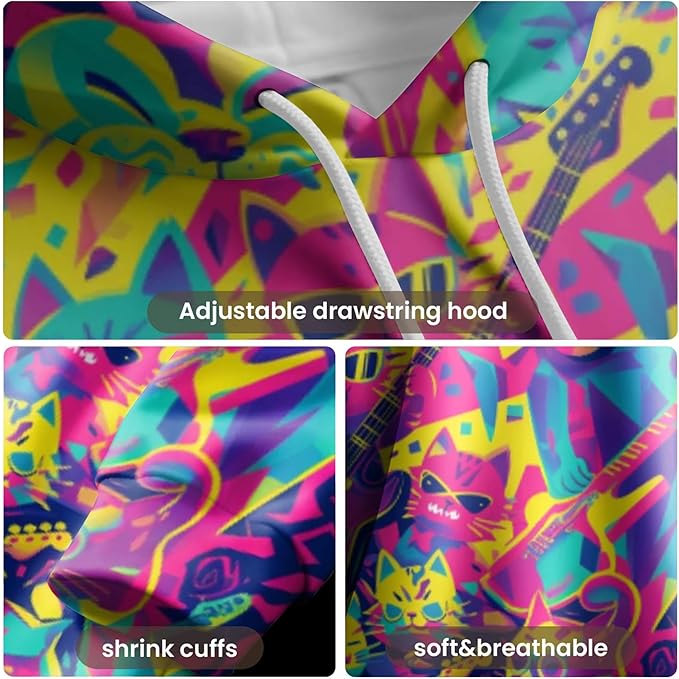 3D Printed Hoodie High Definition Graphic Comfortable and Stylish Unisex Breathable Fabrics Ideal for Casual Wear