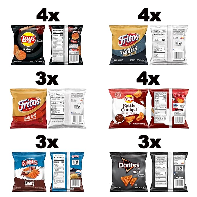 Frito-Lay Backyard Barbecue Mix Variety Pack, (Pack of 21)