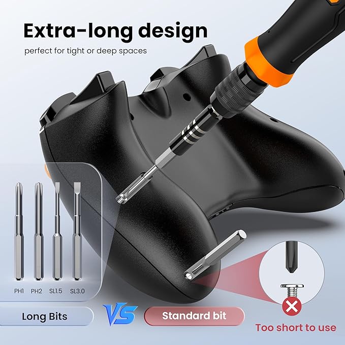 JOREST 152 in 1 Precision Screwdriver Set, Tool Gifts for Men, Magnetic Tool Kit with Torx Triwing Bits, Repair for Electronics,Macbook, Laptop, PC, RC, PS5, iphone,Jewelers, XBOX, Glasses