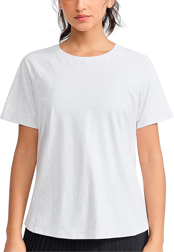 THE GYM PEOPLE Women's Short Sleeve Workout Shirts Breathable Yoga T-Shirts with Side Slits Athletic Tee Tops