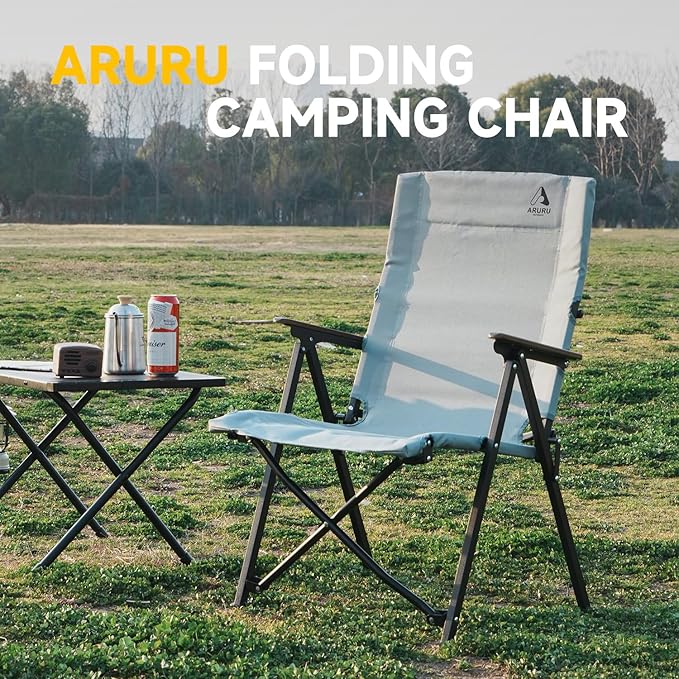 Folding Camping Chair, Portable Outdoor Lawn Chairs for Adults Heavy Duty for Beach, Fishing,Picnic,Concert Sports, Collapsible Camp Chairs