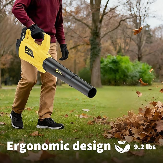Electric Leaf Blower with Battery and Charger, Cordless Leaf Blower with 700CFM & 250MPH, 20V Handheld Battery Leaf Blowers for Lawn Care, Leaves Cleaning, Dust Blowing