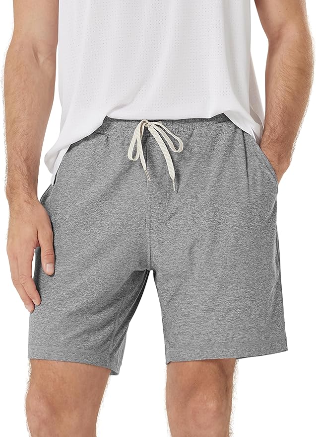 ODODOS Men's Performance Shorts 7" – Ultra Soft odSTRATUM Tech Everyday Shorts with Adjustable Waist and Secure Pockets